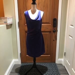 Theory purple maxi dress size 8